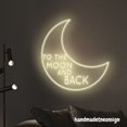thumbnail image 2 of Handmadetneonsign To The Moon And Back Neon Sign, To The Moon And Back Led Light, Party Wall Decor 53575, 2 of 5