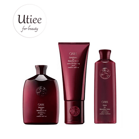 Oribe Beautiful Color Set - Shampoo, Conditioner and Glaze (8.5/6.8/5.9oz) w/o box