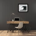 thumbnail image 3 of Willett, Michael 32x25 Black Ornate Wood Framed with Double Matting Museum Art Print Titled - Black And White Waves IV, 3 of 4
