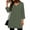 Green, variant on Women's 3/4 Sleeve Tunic Tops V Neck Polka Dot Loose Fit, Summer Fashion Pullover Shirts with Side Split to Wear with Leggings Stretch Longline Blouse Flowy Work Top