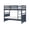 Navy Blue Wood Contemporary Modern2, variant on XIZE Twin Over Full Bunk Bed with Sturdy Wood Frame and Guard Rails, Space-Saving Bedroom Furniture for family, Navy Blue