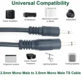 thumbnail image 4 of FLINT- 2X 2.5Mm Male To 3.5Mm Male Mono Ts 12V Trigger Ir Infrared Sensor Audio Cable, 4 of 6