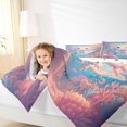 thumbnail image 4 of Castle Fairy Kids Teens Pink Axolotl Bedding Comforter Set 2pcs,Cartoon Sea Salamander Twin Comforter Sets Microfiber,Kawaii Animal Breathable Bedding Set,Ultra Soft Home Decor,Reversible, 4 of 8