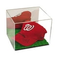 thumbnail image 3 of Versatile Deluxe Acrylic Display Case - Small Rectangle Box with Turf Bottom and Mirror 8.75" x 7.75" x 7" (A006-TB), 3 of 7