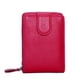 thumbnail image 1 of Guardurnaity Cartera de órgano de cuero para hombre y mujer, bloqueo de identificación, tarjeta de crédito, RFID, bloqueo de identificación, Envolturas para manijas de equipaje Rosa roja, 1 of 6