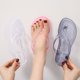thumbnail image 2 of Zapatillas planas para exteriores para mujer Sandalias de playa de color gelatina para el hogar de color liso para mujer, 2 of 6