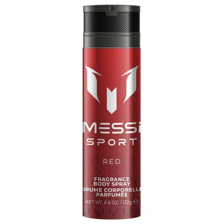 Messi Sport Red Body Spray for Men 6.7 Oz