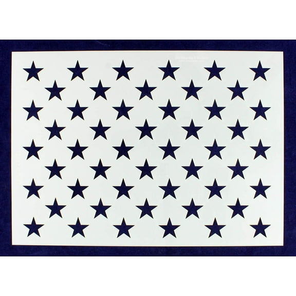 50 Star Field Stencil 14 Mil -G-Spec 18" - Painting /Crafts/ Templates