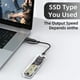 thumbnail image 4 of Caja Transparente para Disco Duro Portátil SSD, Caja para SSD M.2, Caja para Disco Duro NVME PCIe M2, Caja Transparente para SSD SATA de 10 Gbps, 4 of 5