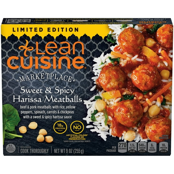 LEAN CUISINE MARKETPLACE Sweet & Spicy Harissa Meatballs 9 ...