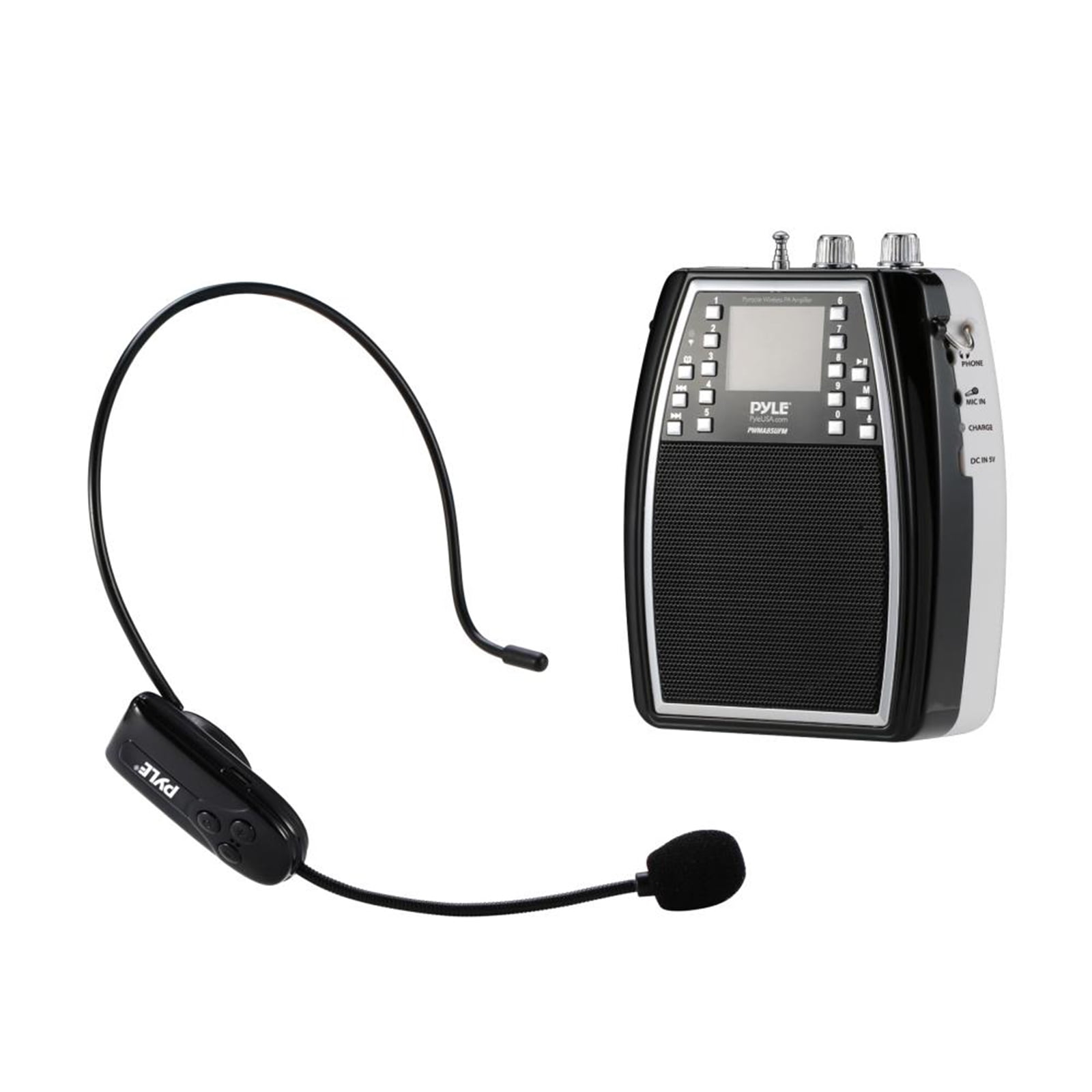 Portable Microphone & Amplifier PA Speaker System, Builtin Battery