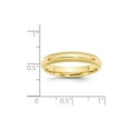 thumbnail image 4 of Solid 10k Yellow Gold 4mm Milgrain Comfort Fit Wedding Band Ring Size 4.5, 4 of 5
