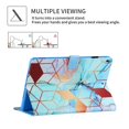 thumbnail image 5 of iPad 10.2 Case/iPad Air 3 Case/iPad Pro 10.5 inch Case, Dteck PU Leather Folio Flip Case Auto Wake Sleep Cover with Card Slots, Multi-angle Viewing Stand for iPad 8th Gen/7th Gen,Gold Blue Marble, 5 of 5