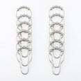 thumbnail image 4 of Amazer Rustproof Stainless Steel Shower Curtain Rings Hooks Set of 12 Polished Nickel, 4 of 9