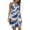 02 Tie dye Blue, variant on MLANM Womens Summer Sleeveless Casual Short Dress Floral Beach Swing Sundress with Pockets, XL Mix Color