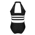 thumbnail image 2 of CHICTRY Girls Sequined Gymnastics Leotard Strappy Waist Dance Costume, 2 of 7