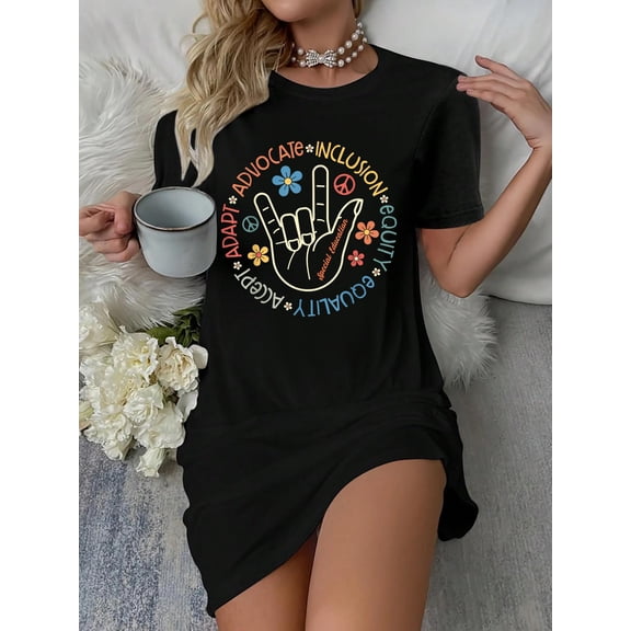 Special Education Teacher Inspirational SPED Teachers Autism T-Shirt Dress Casual Summer Dress Everyday Outfit