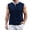 Navy, variant on European Solid Color Button Open Neck Pocket Men's Casual Loose Comfortable Foreign Trade Business Vest for Men