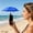 Blue, variant on Secfreeship Clip On Anti-Glare Phone Umbrella, Adjustable Angle UV Blocking Parasol, Waterproof Polyester Cellphone Shade for Outdoor Selfie Live Use, 10.6"x8.6"