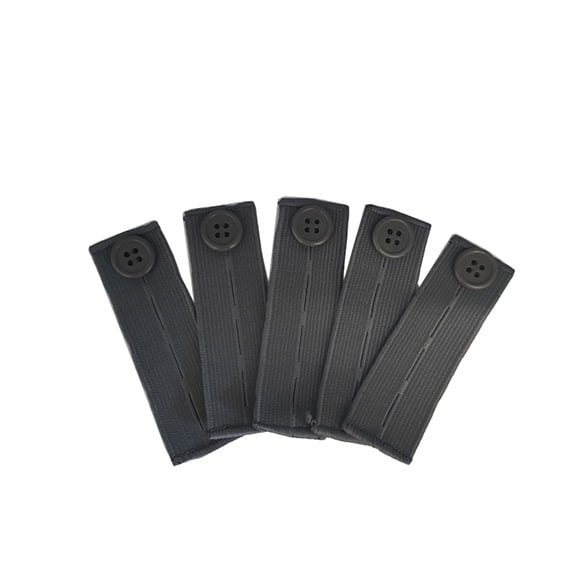 Wosthever Extensor de pantalones de maternidad con banda para el vientre ajustable con agujeros para botones azul profundo Tela de costura y artesanía gris oscuro Wosthever HA060142-08