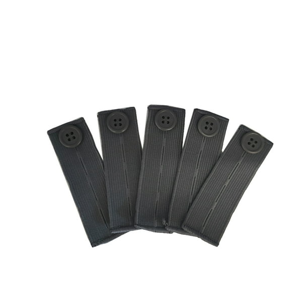 Yuarrent Banda para el vientre Pantalones de maternidad cómodos Extensor de cintura elástica con botones Agujeros Rectángulo Lavable azul profundo Tela de costura y artesanía gris oscuro Yuarrent HA060142-08