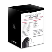 CyberPower CPUAC1U1300 - Universal Power Adapter, 1300mA, USB & Round-Pin Connectors, 7 Tips, Folding Plug
