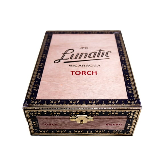 Lunatic Torch Dreamlands Empty Wood Cigar Box 7.25" x 5.25" x 2.25"