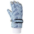 thumbnail image 4 of Penkiiy Winter Gloves Kids Children's Gloves Skiing Boys And Girls' Winter Velvet Thickened Warm Five Finger Children's Gloves Blue Gloves, 4 of 4