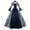 B-Navy, variant on Cocktail Dresses for Women Gothic Clothing Women Hoodie Plus Size Fashion Gothic Dress Women Plus Size Style Vintage Midi Dress Croset Long Flare Sleeve A Line Party Dress