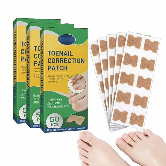 QARUN 150Pcs Nail Patches, Correction Patches for Beautiful and Healthy Nails, Easy Patches for Toe Nails Fungus, Ingrown Toenail Corrector