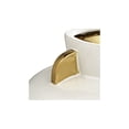 thumbnail image 4 of Studio 55D Empress 10 1/2" Wide White Ceramic Vase with Handles, 4 of 8