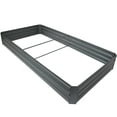 thumbnail image 1 of Sunnydaze Galvanized Steel Rectangle Raised Garden Bed - 4' x 8' - Gray, 1 of 6