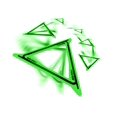 thumbnail image 2 of Boomerang WAHU Aeroflyt Triblade verde de vuelo rápido, 2 of 4