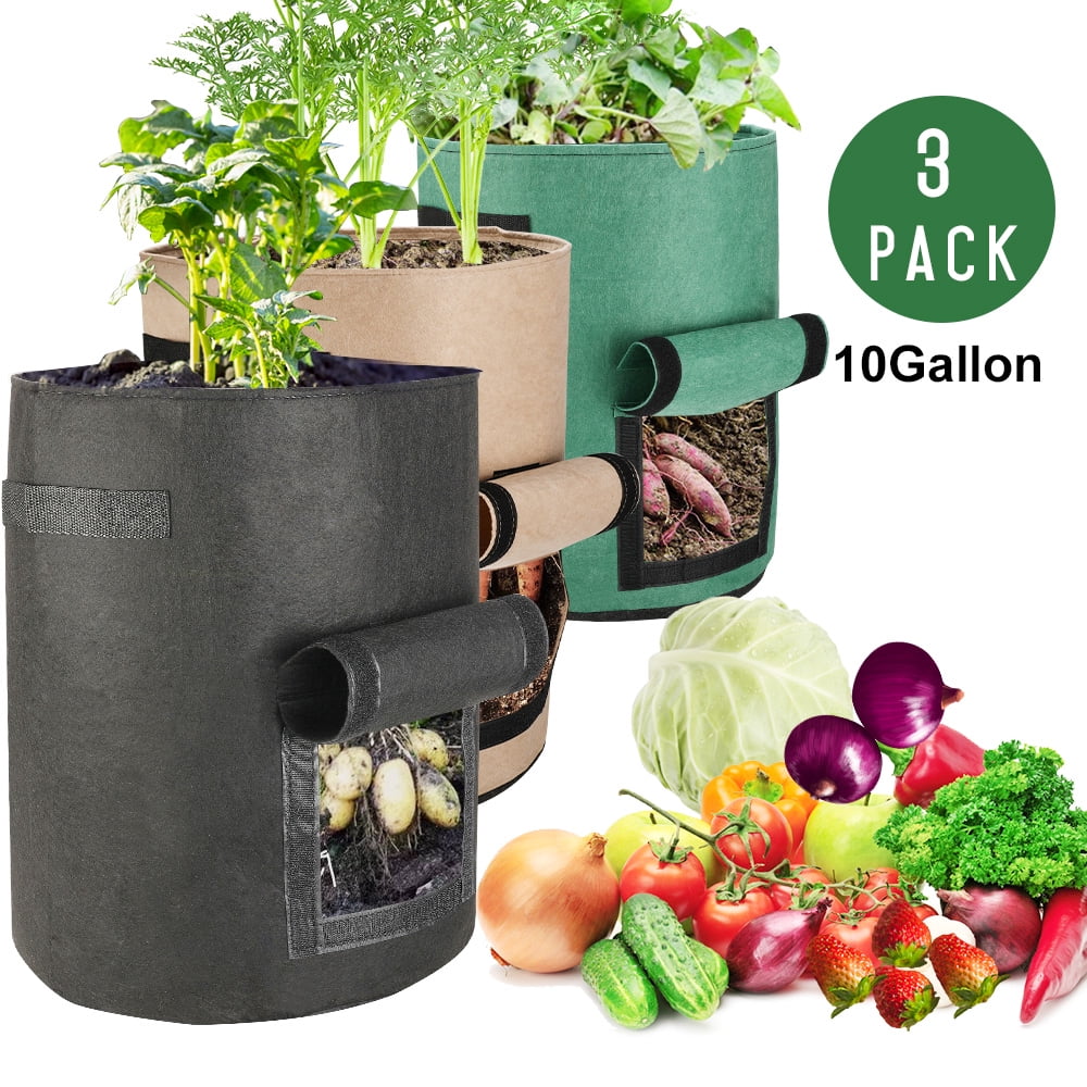 Futone Grow Bags, Potato Planter Bags, Planting Fabric Pots with ...