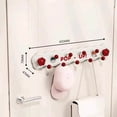 thumbnail image 2 of No Drill Wall Hooks, Wrought Iron Coat Rack, Adhesive Entryway Organizer for Hanging Coats, Heavy Duty Rustic Hangers, Easy Install Hallway Storage​, White, 2 of 5