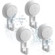 thumbnail image 1 of Paquete De 4 Ganchos De Ventosa Sin Taladrar Ganchos De Ventosa Extra Fuerte Max 5 Kg Ganchos De Ventosa Impermeables Para Baño Cocina Baño Ventana Vidrio. Afortunado Sencillez, 1 of 5