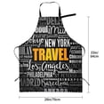 thumbnail image 5 of Uemuo Travel Pattern Waterproof Apron Adjustable Dishwasher Apron- Apron for Women Men Heavy Duty Work Apron for Dishwashing Chemical Lab, 5 of 9