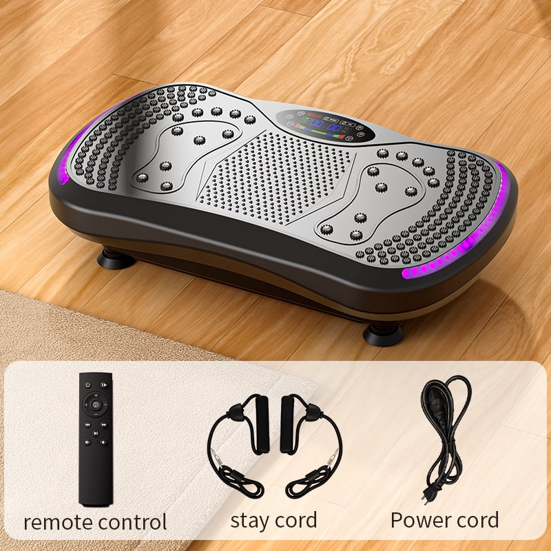 Whole Body Vibration Plate Exercise Machine, 9Speed Levels Vibration Fitness Platform with Bluetooth, LED Display, Remote Control & Foot Massage Magnets for Home Workout, Weight Loss, Body Shaping