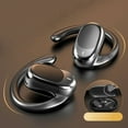 thumbnail image 6 of True Bone Conduction Headphones, Open Ear Earbuds with Ear Hooks, Up to 60H Playtime with Case, Bluetooth 5.3, IP68 Waterproof, Open Ear Headphones for Running, Yoga, Gym(Black), 6 of 9