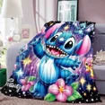 thumbnail image 1 of Cartoon Cute Stich Blanket, 3D Printing Lilo & Strong Soft and Comfortable Children's Nap Sleeping Blanket, Bedding, 1 of 5