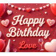 thumbnail image 3 of Romantic Heart Design Birthday Decor Love Theme Celebration Banner for Anniversary Party Indoor Decoration Special Occasion, 3 of 7