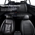 thumbnail image 3 of Fit for Hyundai Sonata 2026, Faux Leather 5 Piece Full Set Anti-Slip Lining Suitable for All Seasons, Black Car Seat Covers, Pet Car Seat Covers, 3 of 9