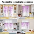 thumbnail image 5 of Purple Polka Dots Kitchen Curtains Window Panels, Vintage Abstract Art Watercolor Insulated Window Treatment Curtain, Grommet Curtains for Bedroom/Living Room/Bathroom, 2 Piece 42"Wx63"L, 5 of 8