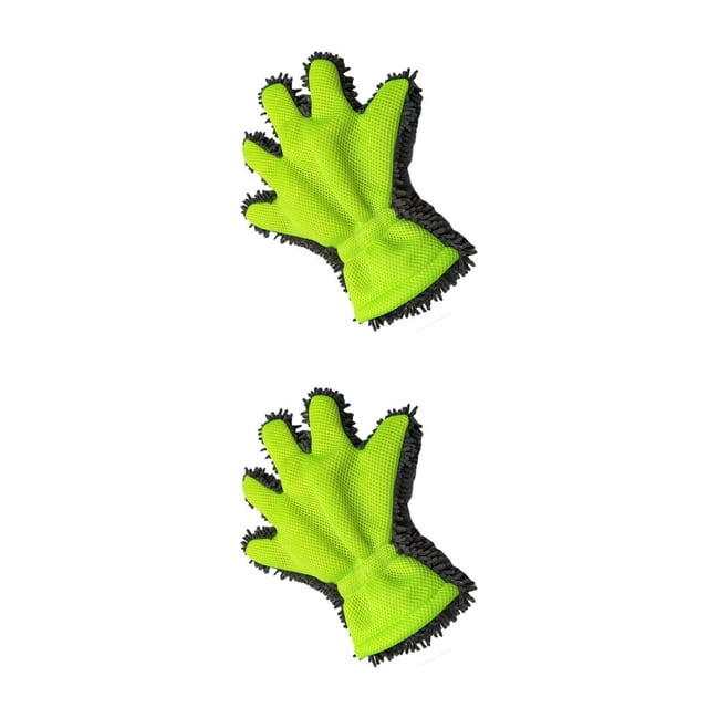 Speravity 5-Finger Car Wash Mitts Cleaning Glove Motorbike Chenille Fingers Brush Care Handheld Multifunctional Five Towels Detailing Como se muestra 2piezas Speravity CBP441549
