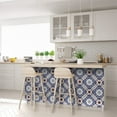 thumbnail image 4 of Mi Alma Peel & Stick Tiles - Blue Floral Vinyl Backsplash 12x12, 4 of 11