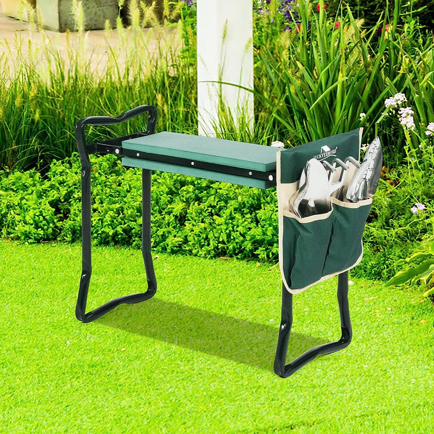 Bilot Garden Kneeler and Seat Heavy Duty Gardening Bench for
