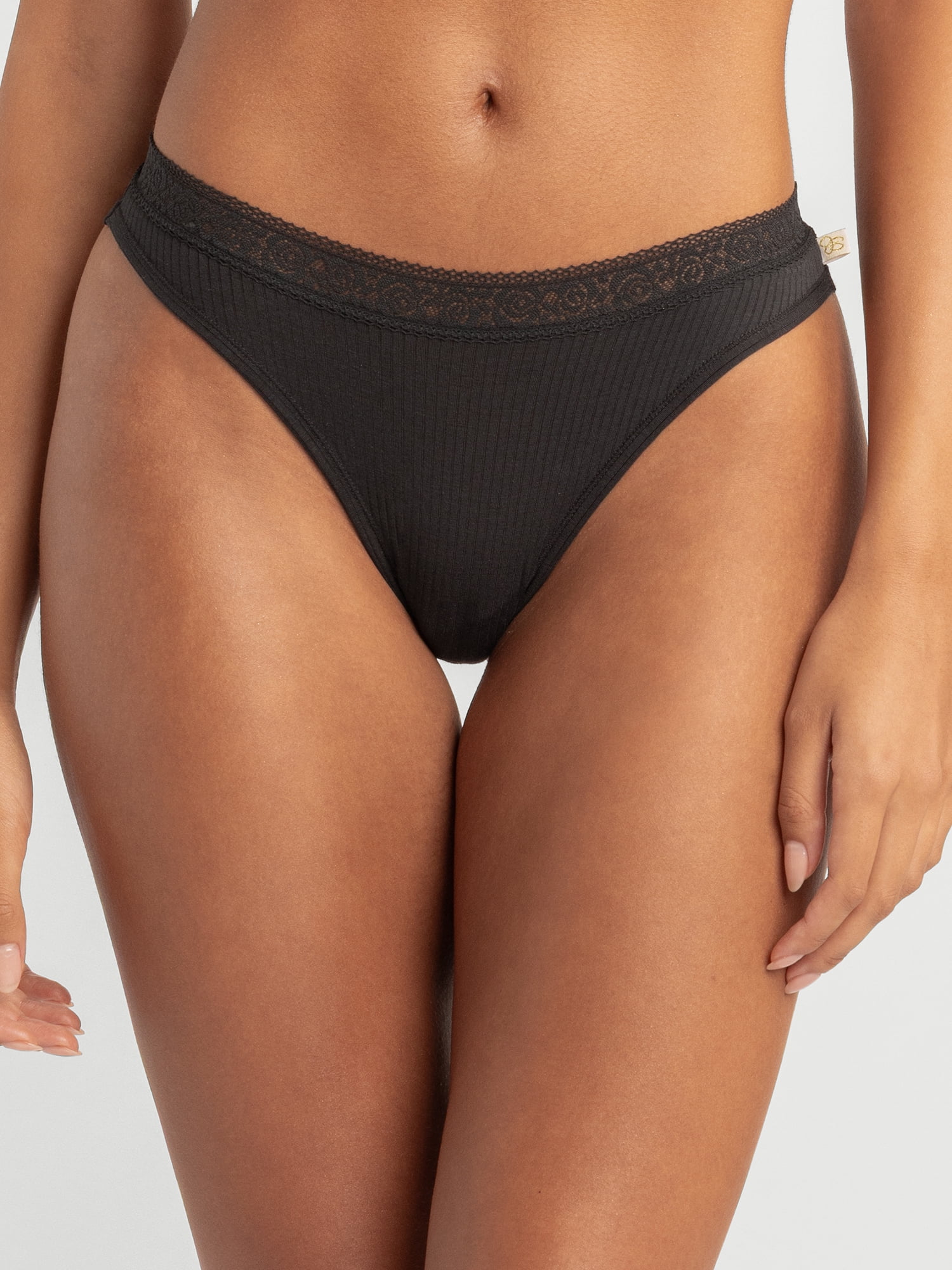 Jessica Simpson Women's Shadow Stripe Thong, 2-Pack, Size S-XXXL