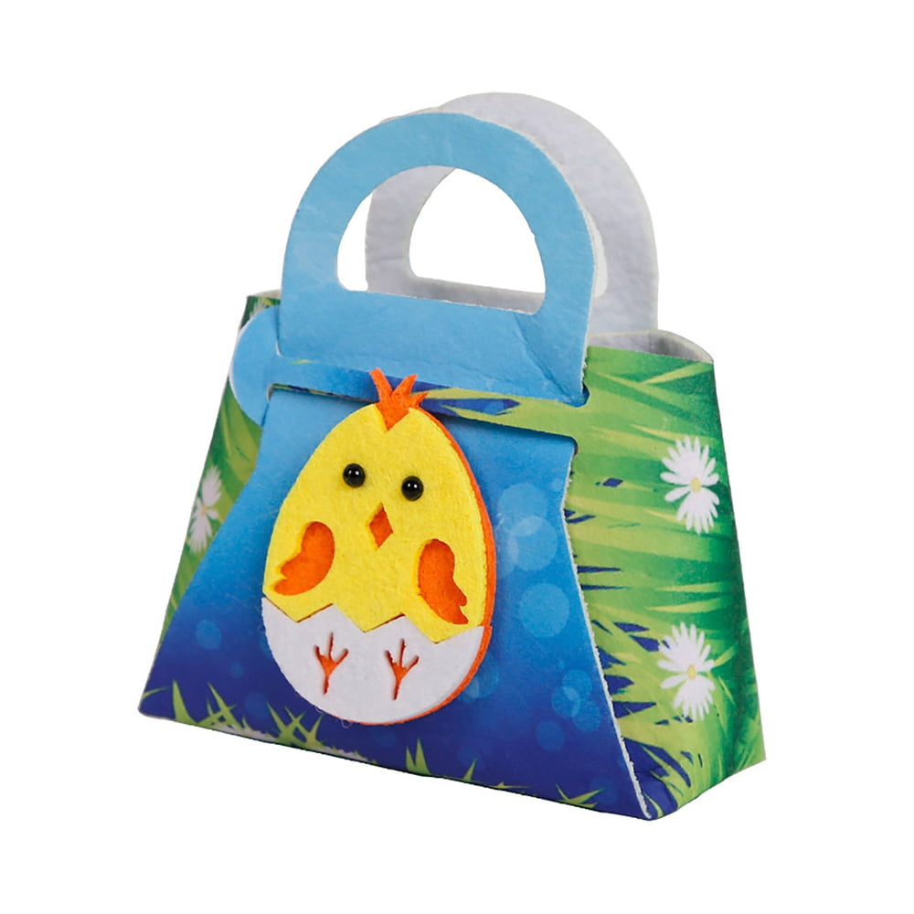 Easter Gift Bags Reusable Easter Basket for Kids Felt Easter Bags with