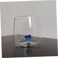 thumbnail image 3 of Niceauty Blue Heart Decor Glass Cup for Storage Perfect Tabletop Decoration Suitable for Home Hotel Office Size 12oz, 3 of 8