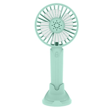 

Vertical Handheld Dual-Use Small Fan USB Charging Mute Three-Speed Windy Portable Small Fan With Mobile Phone Bracket Base Summer Gift